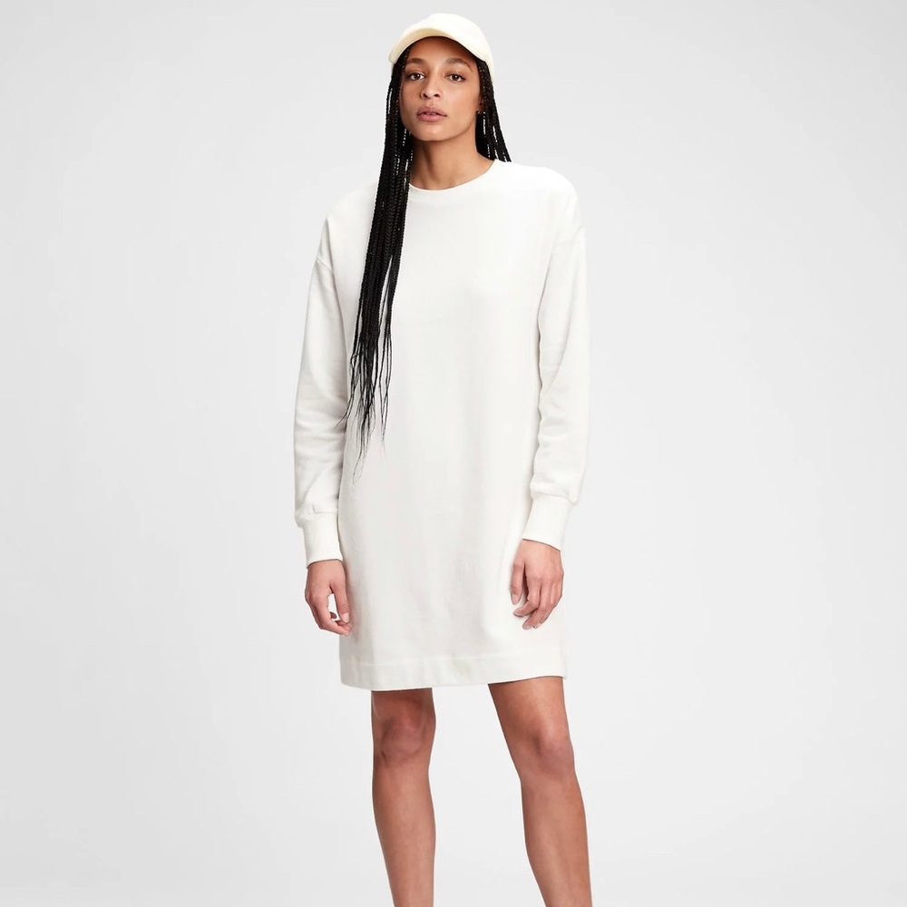 NWOT GAP Sweatshirt Dress - Ivory